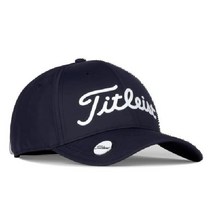 타이틀리스트(Titleist) 남성 골프 모자 플레이어 퍼포먼스 볼 마커 캡 HJ22CCM RDBK, 네이비/화이트