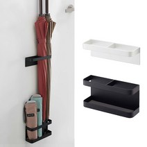 현관문 자석 우산꽂이 우산 거치대, 블랙