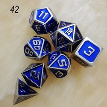 휴대용게임기 가정용 미니 옛날 고전 레트로 게임기 Rpg 주사위 다면체 세트 금속 dnd 게임 d20 10 8 12, 01 42
