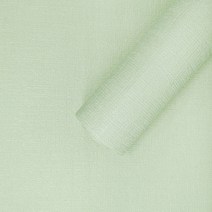쿠셔니 셀프시공 붙이는 실크 단열 벽지 2.5m, 라임그린