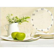 Qiqihar Qinyan 3D전체DIY 큐빅 보석 십자수세트 식당 시계 꽃병과 과일 취미생활 비즈십자수 집들이 선물 생일, 1세트, 50x40cm