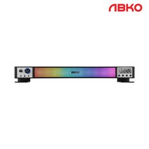 앱코 HACKER S1400 RGB 디지털 시계 사운드바 스피커 컴퓨터 PC