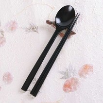 국산블랙 실용적인 천연옻칠 수저세트, 단일속성