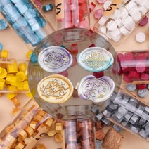 반디 실링왁스 팔각 씰링 스탬프 보틀 10color 손편지 청첩장 돌잔치 해리포터 도장찍기, 그린골드