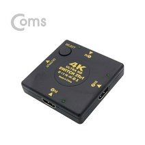 컴스 HDMI 선택기 3 1 4K2K Ultra HD 30Hz 지원, 선택없음, 선택없음