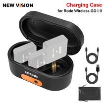 ZGCINE ZG-R30 충전 케이스 상자 Rode 무선 용 I II 마이크 3400mAh 내장 배터리 휴대용 고속 충전 보조베터리