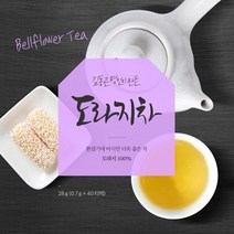 국산 도라지차 티백 목에좋은 차, 1상자(40티백)