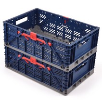 훠링 튼튼이 하드프레임 접이식 트렁크 정리함 2p, 블루