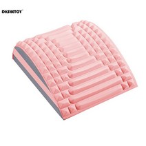 통증 완화를 위한 목 베개 마사지기 경추 견인 요추 등 스트레처 지지 척추 보드 자세 교정기, [02] 분홍색