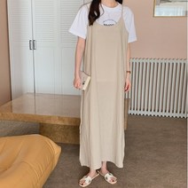 겟잇미 애뮈싱 면 여성 봄 나시 원피스