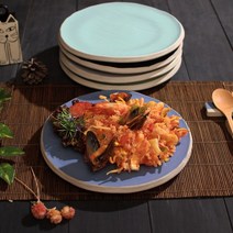 RVS853045그릇대/5컬러그릇/신혼/여주도자기/이천도자기/도자기그릇/식기세척기/예쁜핸드메이드그릇/주방용품/빙수그릇/메인볼 소야 아름 평접시, 블루