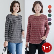 1+1알테린 스트라이프 티셔츠