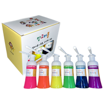 키즈망고 핑거페인트 망고버블, 6색, 100ml