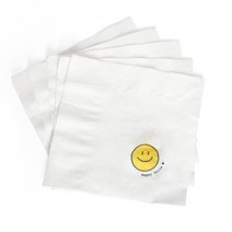 [핸즈픽메이드] 스마일 냅킨 약 470매 카페 업소용 무형광 칵테일 테이블 디자인 넵킨 티슈, 115x115mm / 약 470매, 470개, 1개입