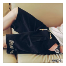 티피/Teepie반바지 남성 여름 트렌드 얇은 캐주얼 느슨한 린넨 바지 남성 바지