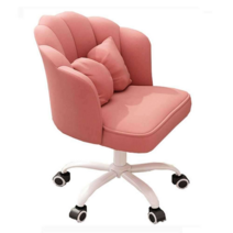 공주방 네일샵 인테리어 벨벳 조개 의자, 꽃잎 의자 화이트