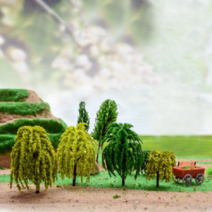 동아측기 포레스 나무모형 모형나무 버드나무, 연두 8cm