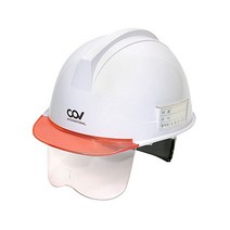 녹색안전 보안경 일체형 아이디카드 안전모-보안경 일체형 안전모 스크래치 예방 코팅, 적색