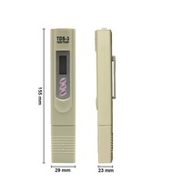 핸드 헬드 TDS 디지털 워터 테스터 테스트 펜 수질 분석측정기 수분 순도 검사 0-9999 ppm, 01 라이트 옐로우