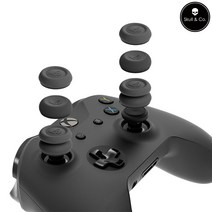 XBOX 엑박패드 스틱 커버 스컬앤코 컨트롤러 썸그립, 블랙, 1개