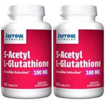 Jarrow Formulas 자로우 S Acetyl 100mg S 아세틸 L 엘 글루타치온 영양제 60정 2병