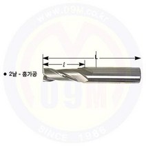 앤드밀-2날 TiCN코팅 11.5mm SKH-59YG-1/와이지원/공구몰/절삭공구