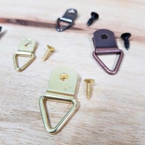 창작스튜디오 놀자 삼각고리 못 세트 소량 대량 액자고리 나무걸이 문패 만들기 DIY 공예 목공 나무판 부자재, 검정(소) 30세트