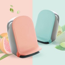 애견배변패드 냄새차단 페달쓰레기통 심플 사무실 화장태 위생용품 휴지통 아이방, 1개, 멜론블루