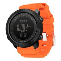 다이빙 컴퓨터 장비 스킨스쿠버 시계 스쿠버 다이버 프리다이빙 디지털 수심 스마트 기압계 방수 미터, 오렌지(실리콘밴드)