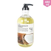 다오몰 태국 코코넛 아로마 오일 코코넛주성분 480ml 코코넛향 바디오일, 1개