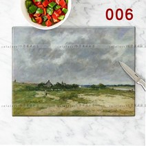 유리도마 모던주방 북유럽 디자인 플레이팅 위생 도마, 유리도마-006
