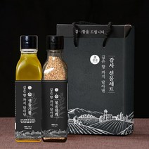 [부스터랩 X 우리농산] 초신선 생들기름 참깨 선물세트생들기름180ml+참깨90g, 없음