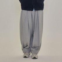카고브로스 CB HIDE DEEP TUCK SWEAT PANTS GRAY