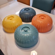 1+1 과일 야채 채반, 오렌지,네이비 블루