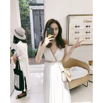 제니 베트남 쉬폰 휴양지 해외여행여름옷 동남아 휴양지룩 원피스 시밀러룩 한소희 리조트룩 플라워 뒷리본 김나영