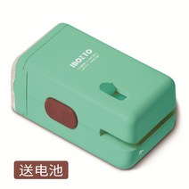 가정용파쇄기 쇄절기 inozto net red paper shredder three-in-one 기능 기밀 봉인 편지 오프너 사무실 자동 미니 홈 소형 편리한 전기 입자 종이, 파란색 배터리 4개 + 잉크병 1개 보내기