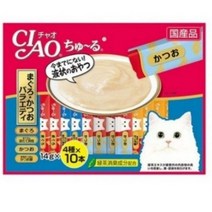 이나바 챠오츄루 고양이 간식, 가다랑어 버라이어티, 14g, 1개