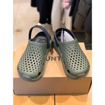 마운티아 남녀공용 터틀2 크록스 카키 비올때/데일리 편안한