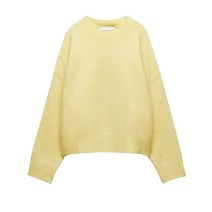 라운드 긴팔 루즈핏 니트 풀오버 소프트니트