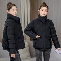 여성 숏 패딩 점퍼 자켓 코트 다운 오버핏 루즈핏 파카