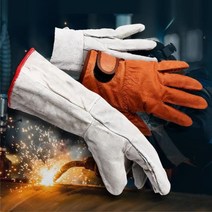 용접 알곤 천연소가죽 작업용 장갑 캠핑 작업장갑 알곤장갑 공장 기계, 용접장갑(소)2개