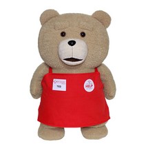 19곰 테드 영화 캐릭터 봉제 인형 대형 50cm 애착 곰인형 캐릭터인형, 테드(앞치마)50cm 대형