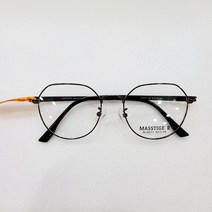 동그리 (다각형)안경 MASSTIGE2 9011 50 브라운 콤비안경테