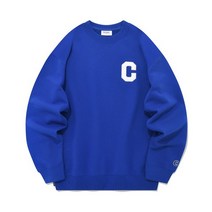 커버낫 22S/S C 로고 맨투맨 블루