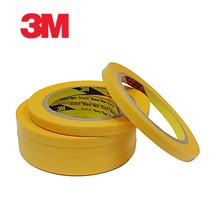 3M 내열마스킹테이프 244 20mm 24mm 30mm 40mm 48mm X 50M 자동차도장 3D프린터용 종이테이프, 20mmX50M
