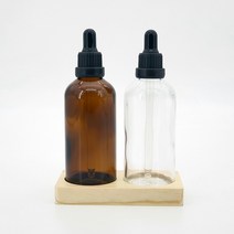 [이서지니]갈색 유리 공병 잠금캡 스포이드 아로마 오일 화장품 100ml, B_스포이드100ml_투명