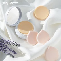 젤리팜 마이크로셀 실리콘 퍼프, 1개, 피치 퍼프