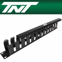 TNT NM-TNT69 허브랙 케이블 매니지먼트 판넬(1U 블랙서버랙 허브랙 판넬 전용도어 시리얼장비 네트워크장비 슬라이딩선반, 본상품