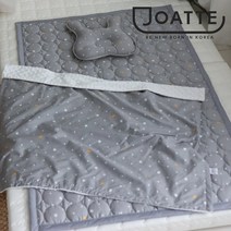 조아뜨 문스타 순면패드 블랭킷 짱구베개 침구세트_s 휴대용 어린이집 낮잠이불