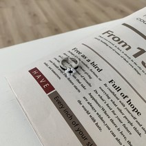 기질 검지 개구멍 금망 빨간색 한국판 심플하다 패션 개성 소중한 꽃 진주 반지 여자, 블랙 슬림